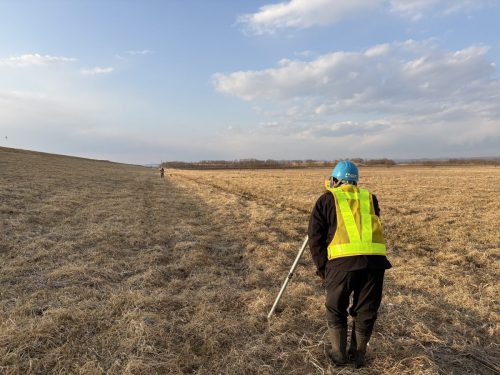 電子レベルを用いた水準測量